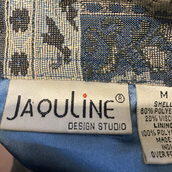 Jaqueline Design Studio Designed Jacket Womens Med‎ Made In India Rare Vintage - Picture 4 of 11